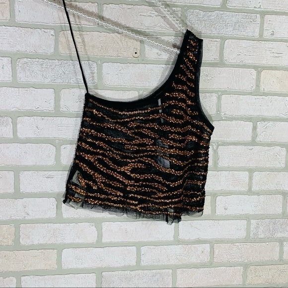 Free People NWT Head Turner One Shoulder Top XS - Picture 9 of 10